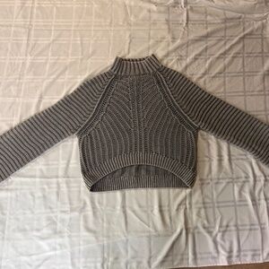 Free People Sweetheart Mock Neck Sweater - Gray - Small